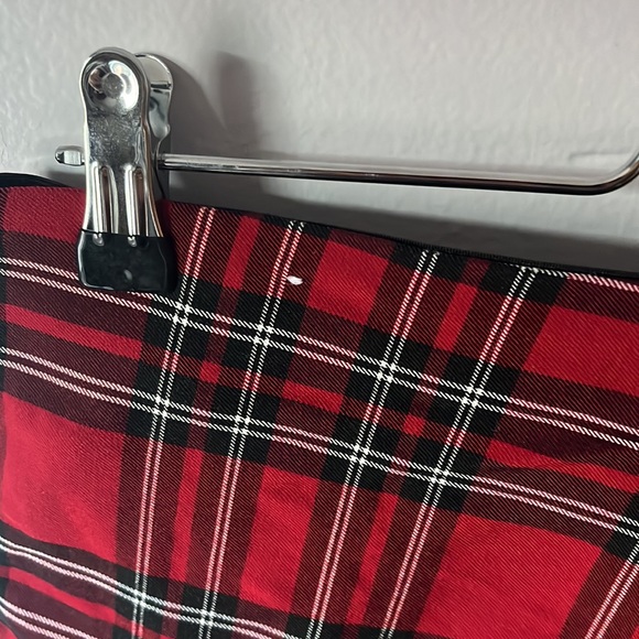 Zara red plaid leggings size large - Picture 4 of 5